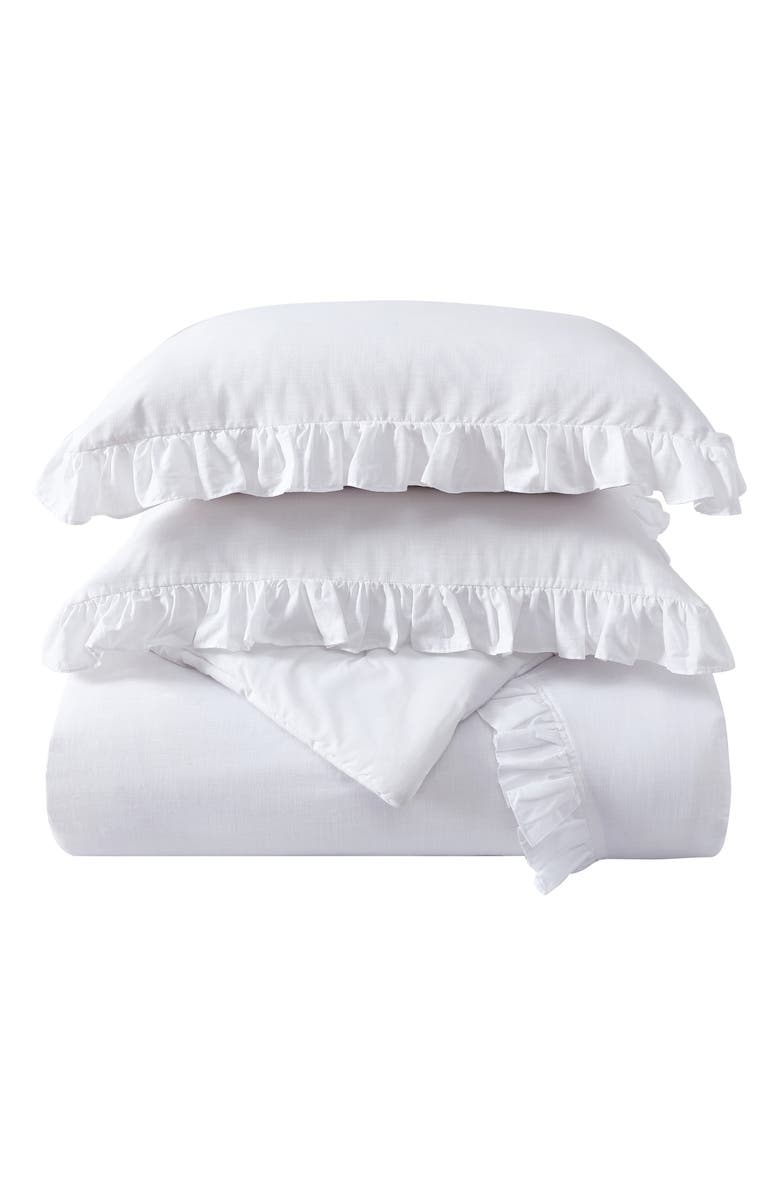 STONE COTTAGE Larissa Cotton Comforter & Sham Set, Main, color, White