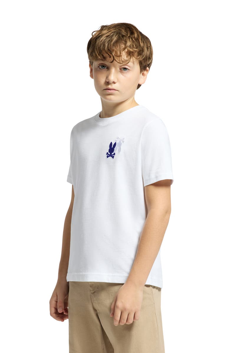 Psycho Bunny Kids' Pierce Embroidered T-Shirt, Alternate, color, 