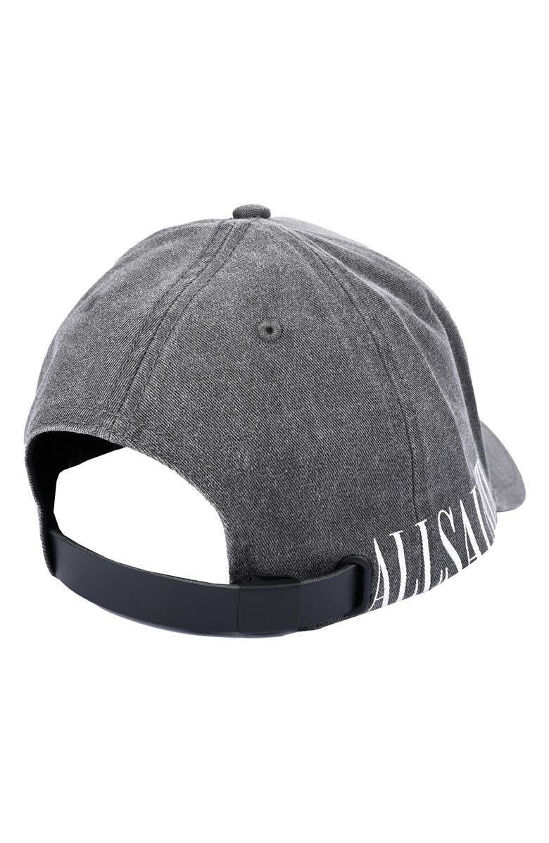 AllSaints Side Cut Off Logo Baseball Cap, Alternate, color, 
