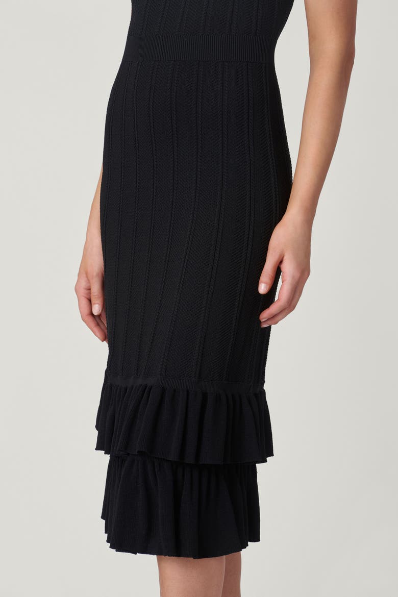 Pointelle Knit Savannah Dress, Alternate, color, Jet