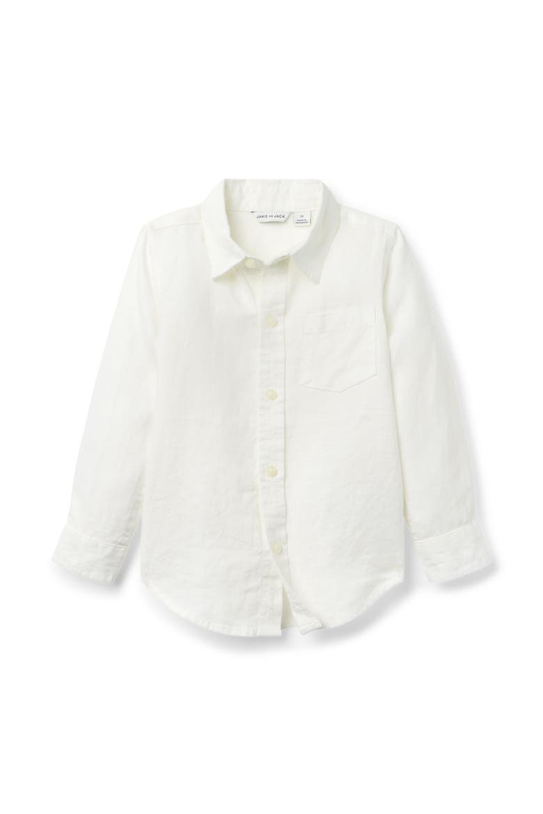 The Linen Shirt, Main, color, White