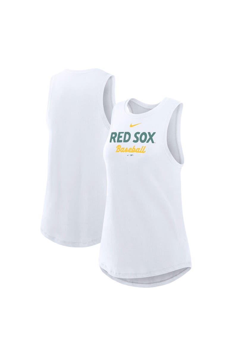 Nike Women's Nike  White Boston Red Sox 2025 City Connect Tricode High Neck Tank Top, Alternate, color, 