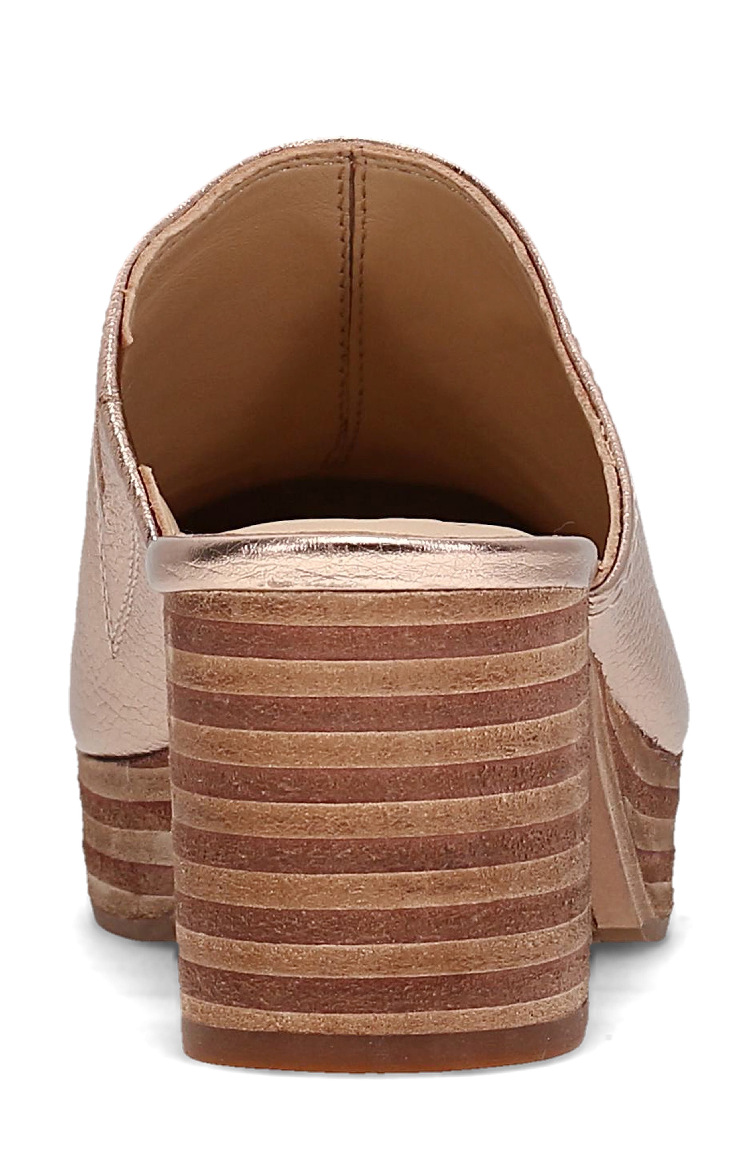 Campus Leather Clog, Alternate, color, ROSE GOLD