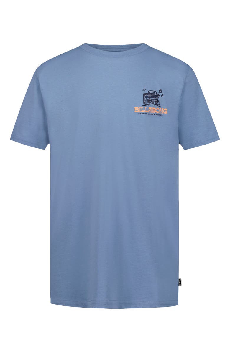 Billabong Kids' Beach Lizard Cotton Graphic T-Shirt, Main, color, Mid Blue