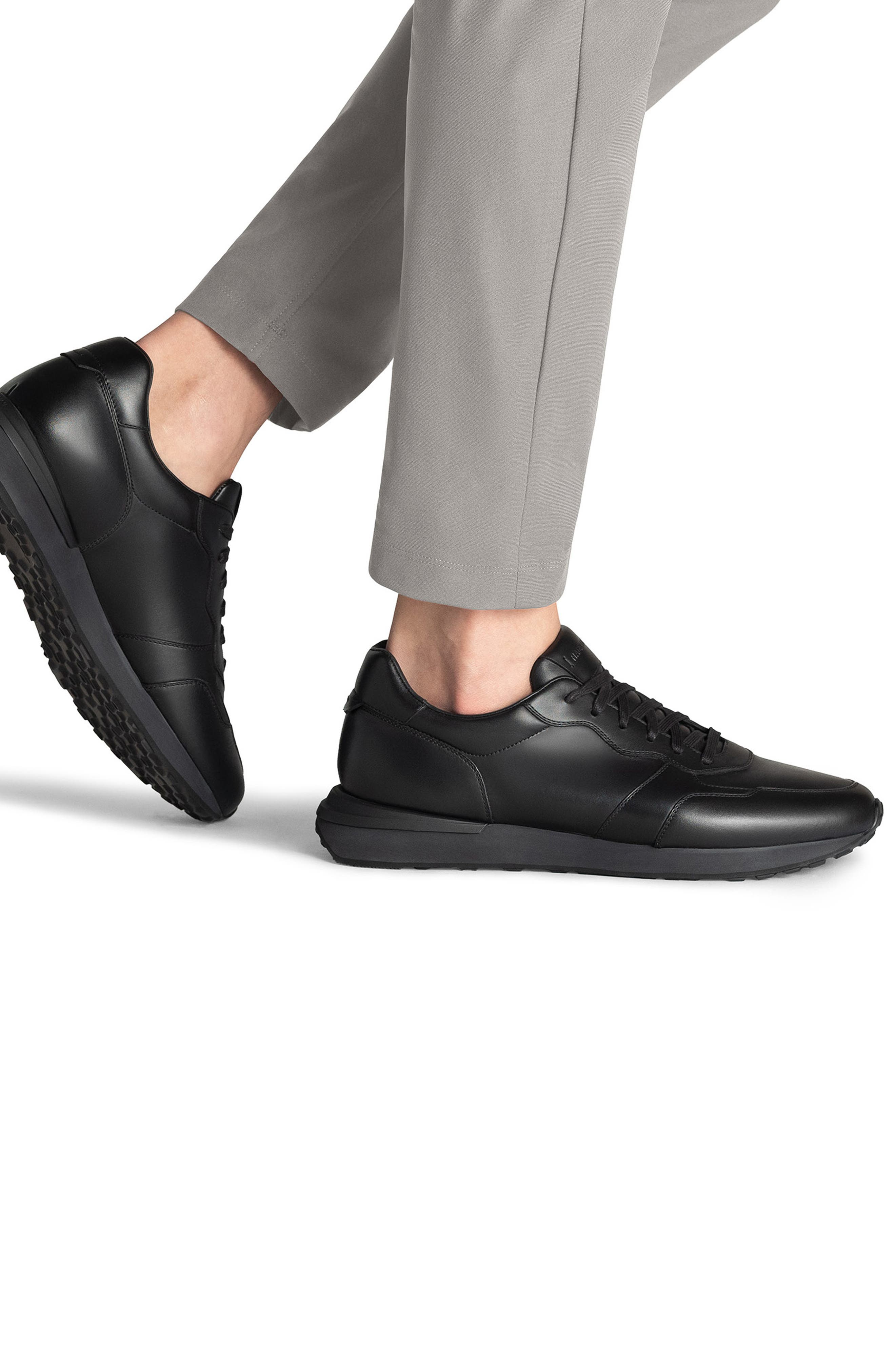 Magnanni Syros Sneaker, Alternate, color, Black