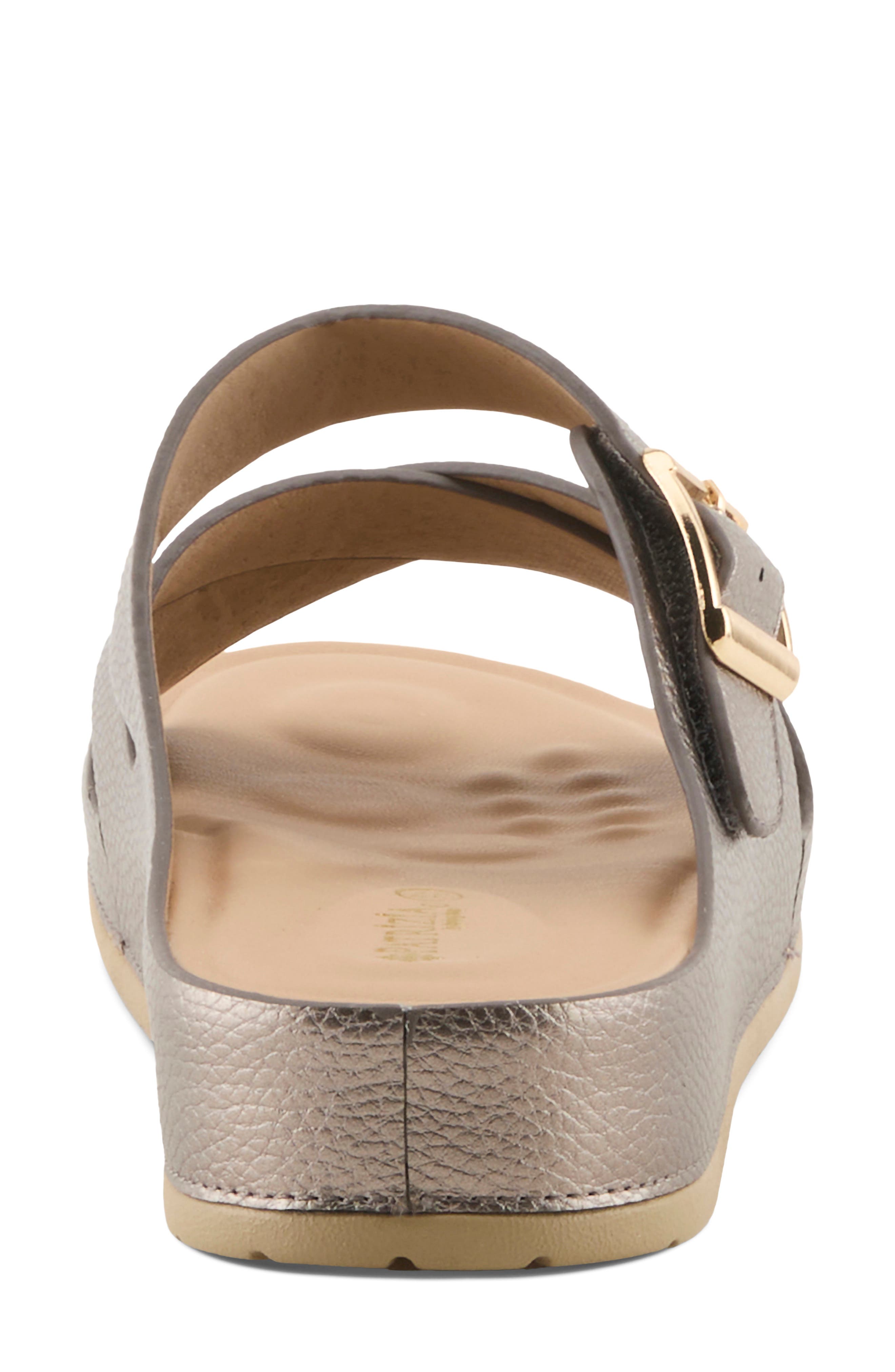 Eliza Slide Sandal, Alternate, color, PEWTER