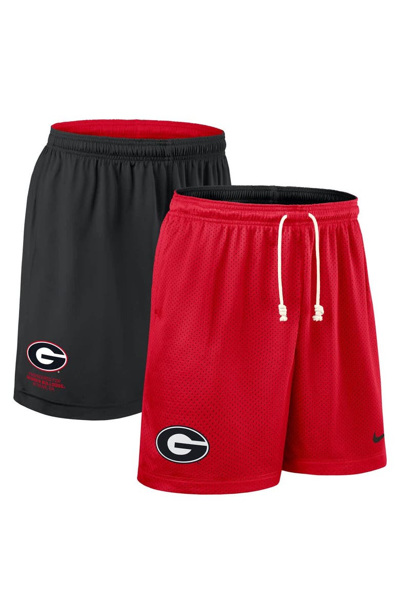 Nike Men's Nike Red/Black Georgia Bulldogs 2025 Sideline Reversible Performance Shorts, Alternate, color,