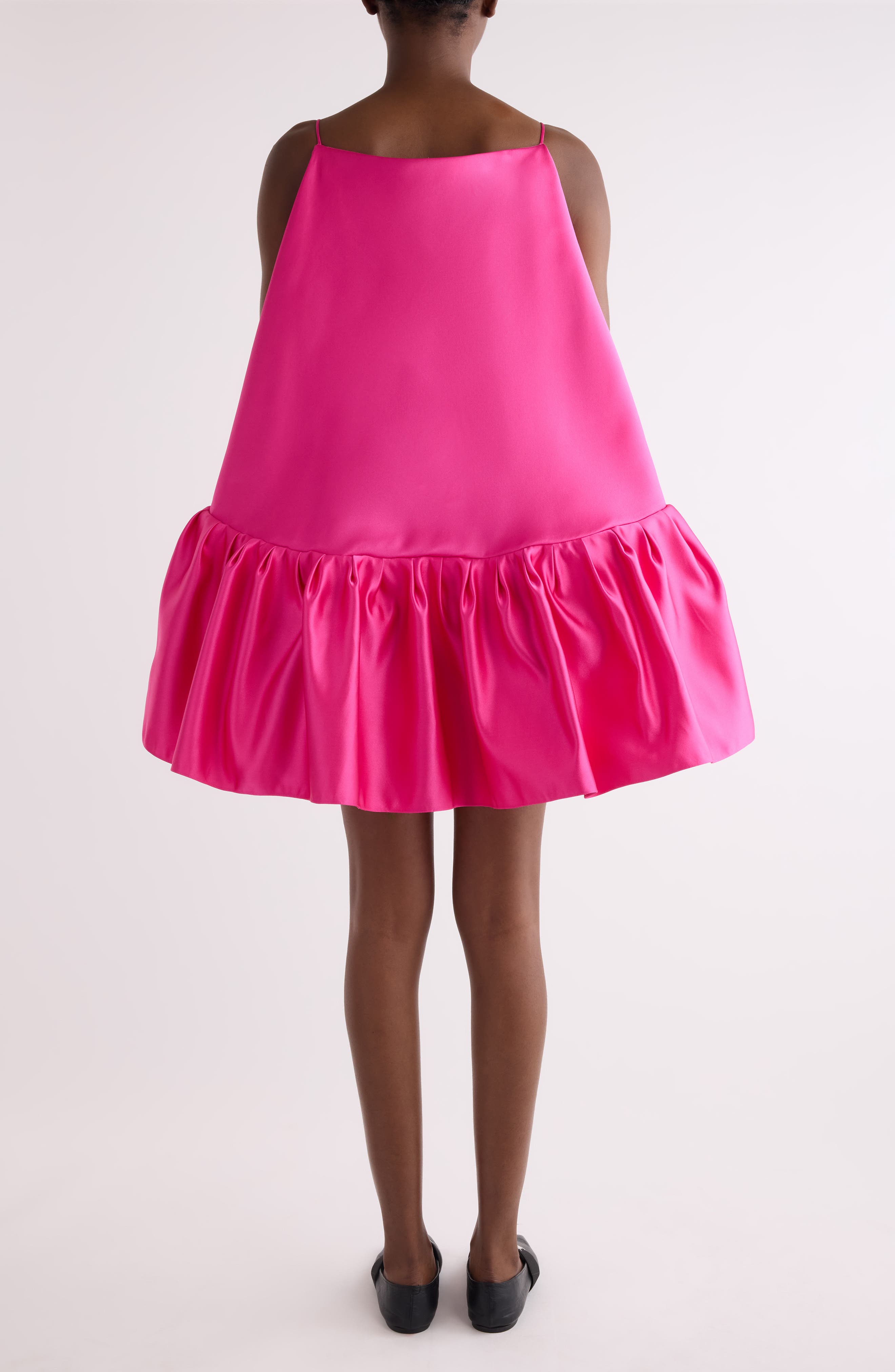 Ruffle Round Silk Minidress - image 2