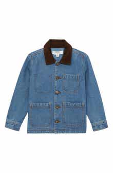 Reiss Kids' Herman Cotton Denim Chore Coat