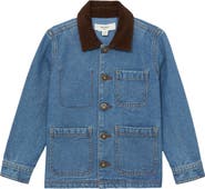 Reiss Kids' Herman Cotton Denim Chore Coat