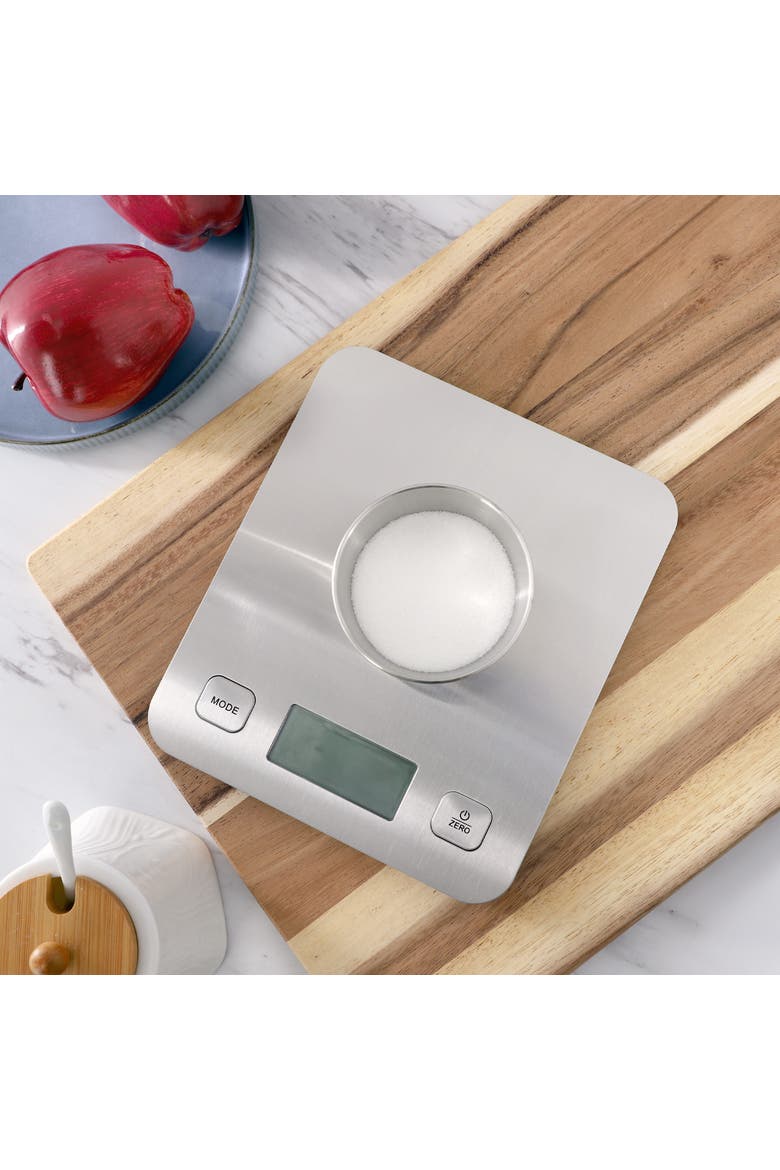 Stainless Steel Digital Kitchen Scale in Silver, Alternate, color, Silver