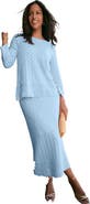 Roaman's Soft Pointelle Sweater