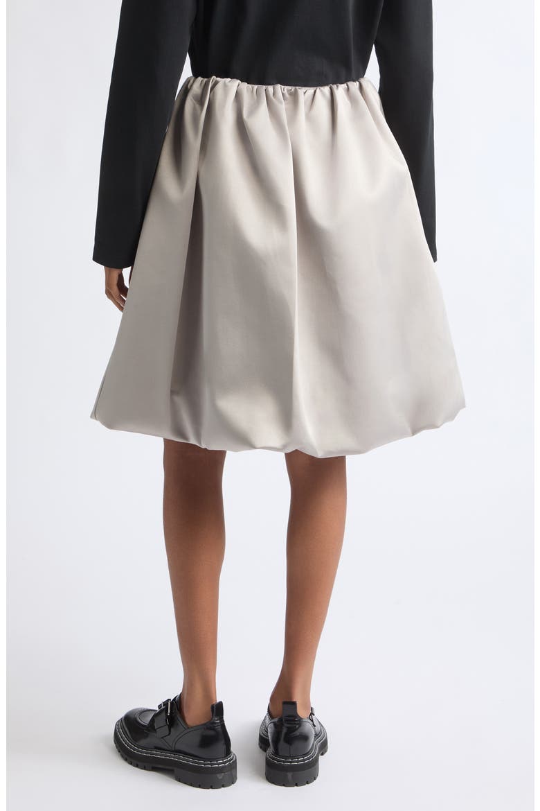 Gathered Midi Skirt, Alternate, color, LIGHT GREY
