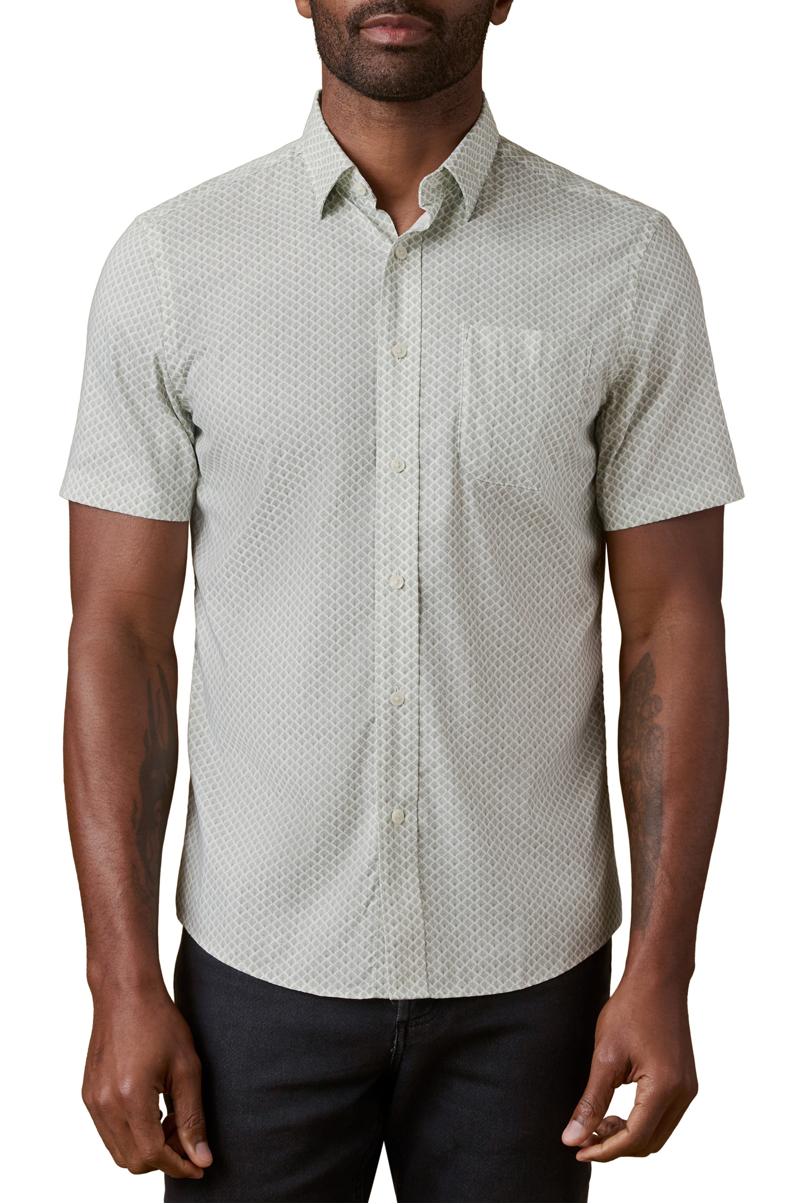 Movement Short Sleeve Button-Up Shirt - image 3