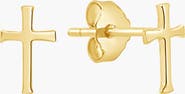 Rizen Jewelry Cross Mini Stud Earring
