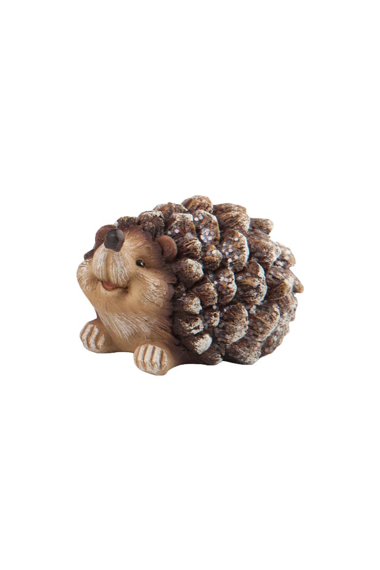 Happy Pinecone Hedgehogs Small Figurines Assortment of 3, Alternate, color, Brown