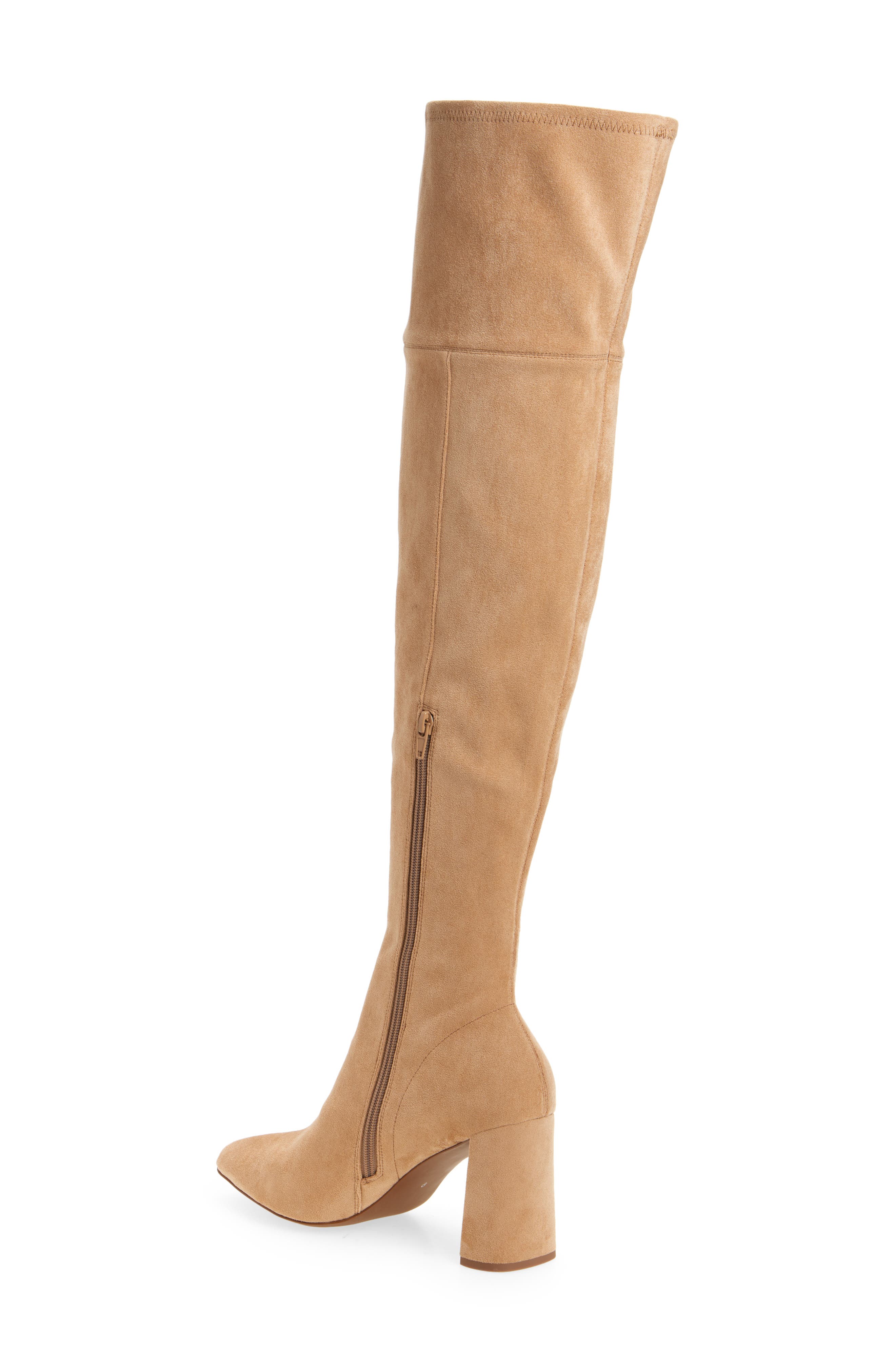 Jeffrey Campbell Parisah Over the Knee Boot, Alternate, color, Beige Suede