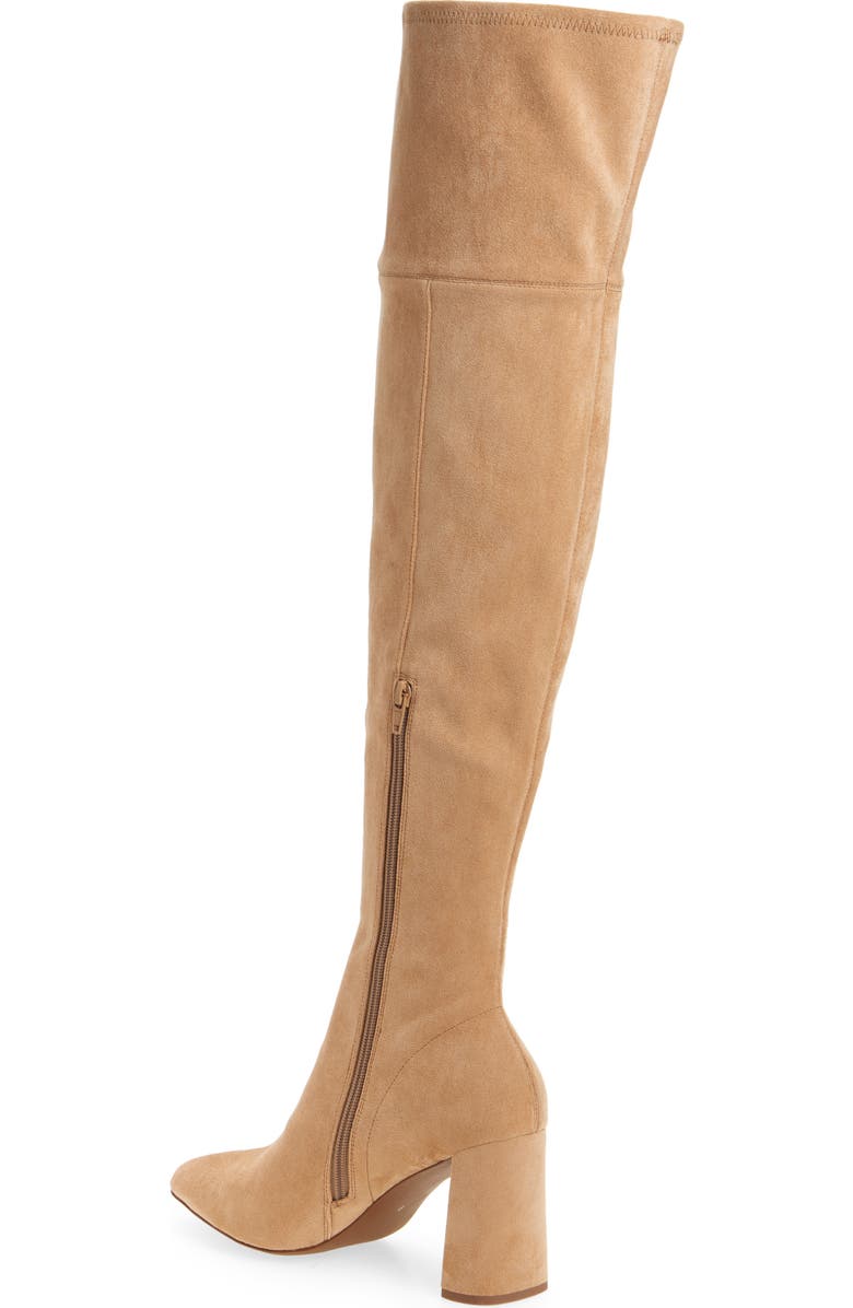 Jeffrey Campbell Parisah Over the Knee Boot, Alternate, color, Beige Suede