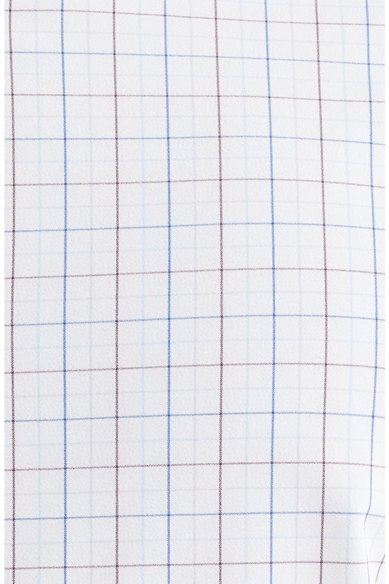 Leeward Trim Fit Plaid Performance Button-Up Shirt, Alternate, color, LAVENDER HAZE JORDAN PLAID