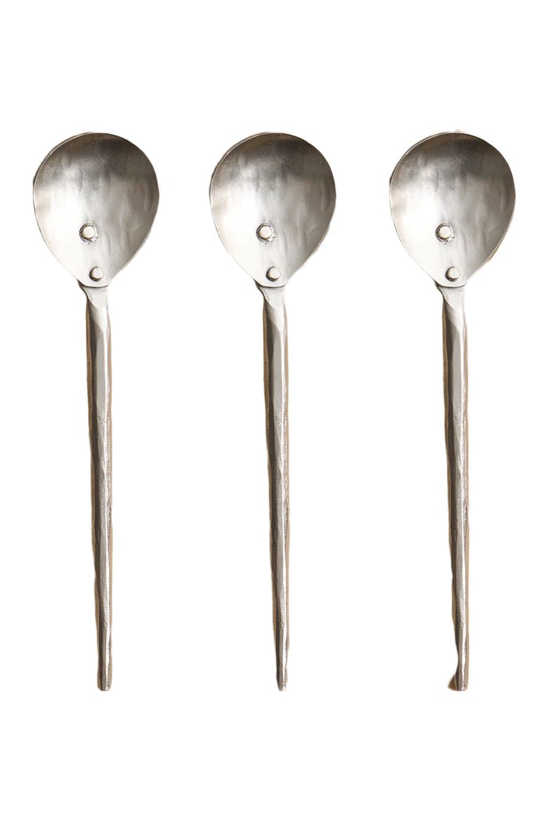 Forge Pewter Small Spoons - Set of 3, Main, color, Gray