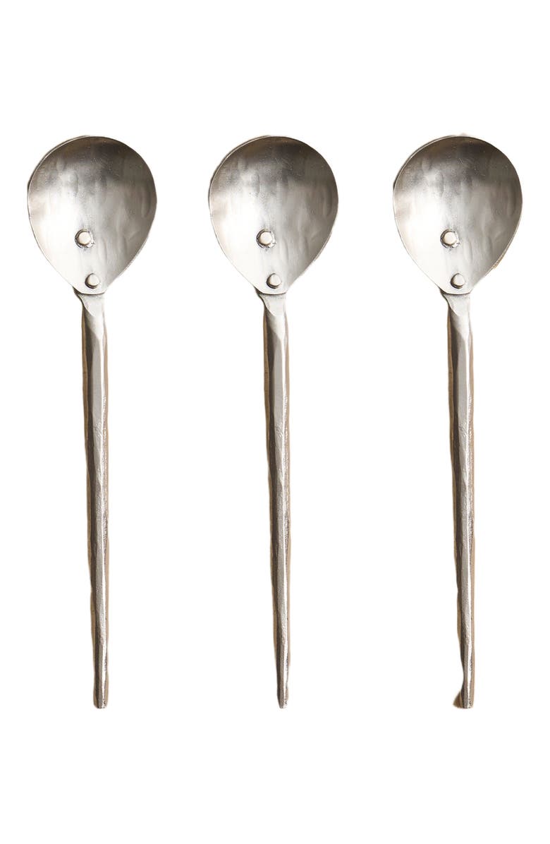 The Collective Home Forge Pewter Small Spoons - Set of 3, Main, color, Gray
