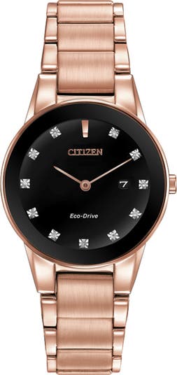 Citizen Axiom Diamond Accented Bracelet Watch, 30mm | Nordstromrack
