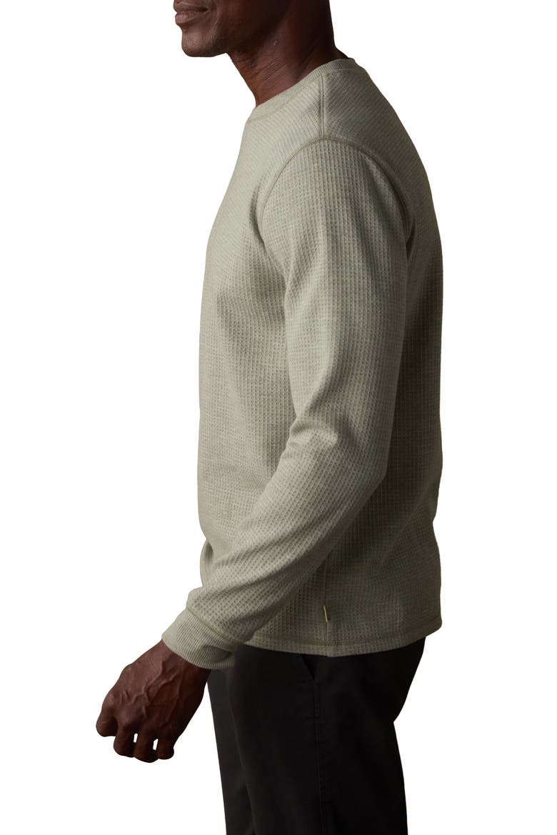 Thermal Crewneck Sweater, Alternate, color, MOSS