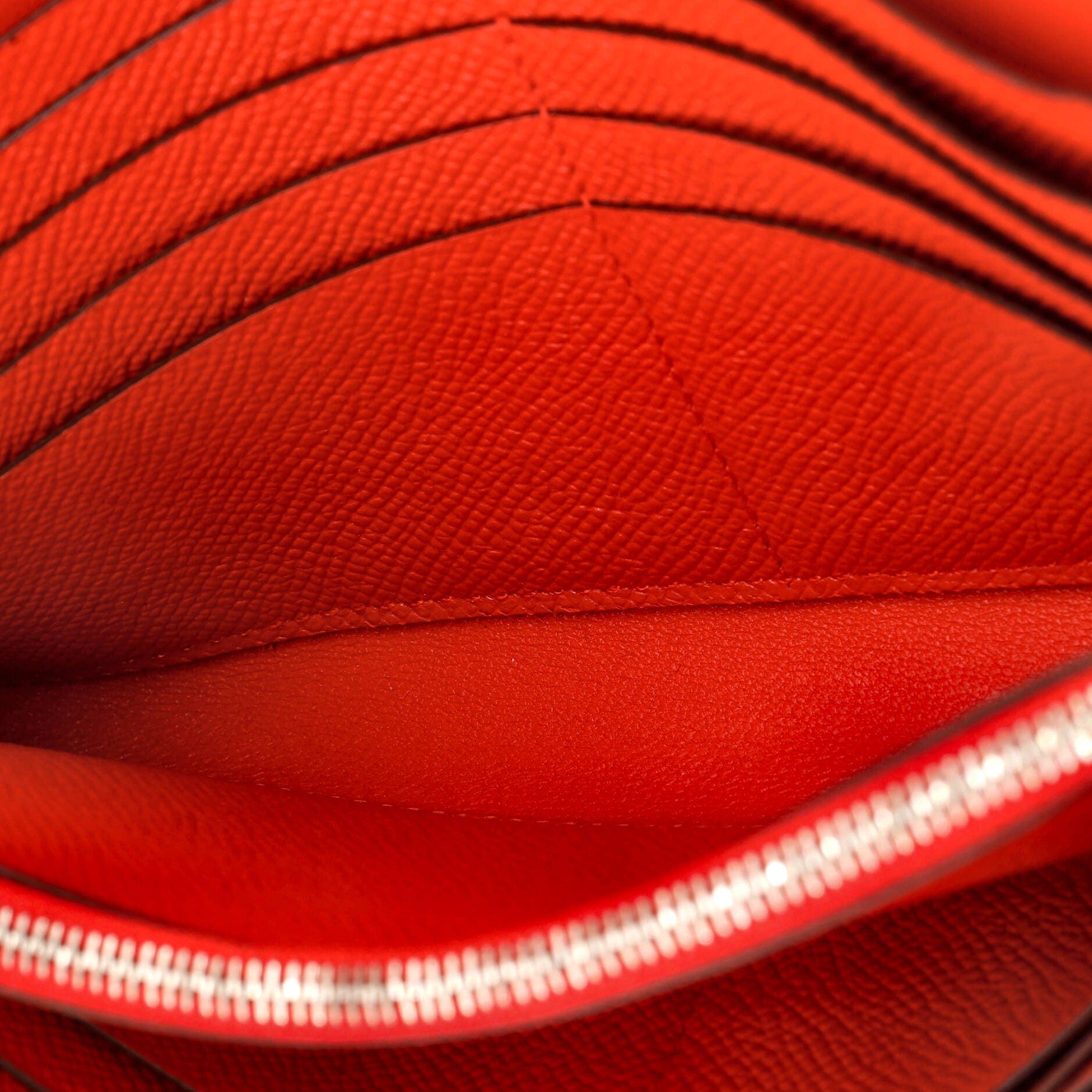 Pre-Owned Hermes Constance Wallet Epsom Long, Alternate, color, Capucine