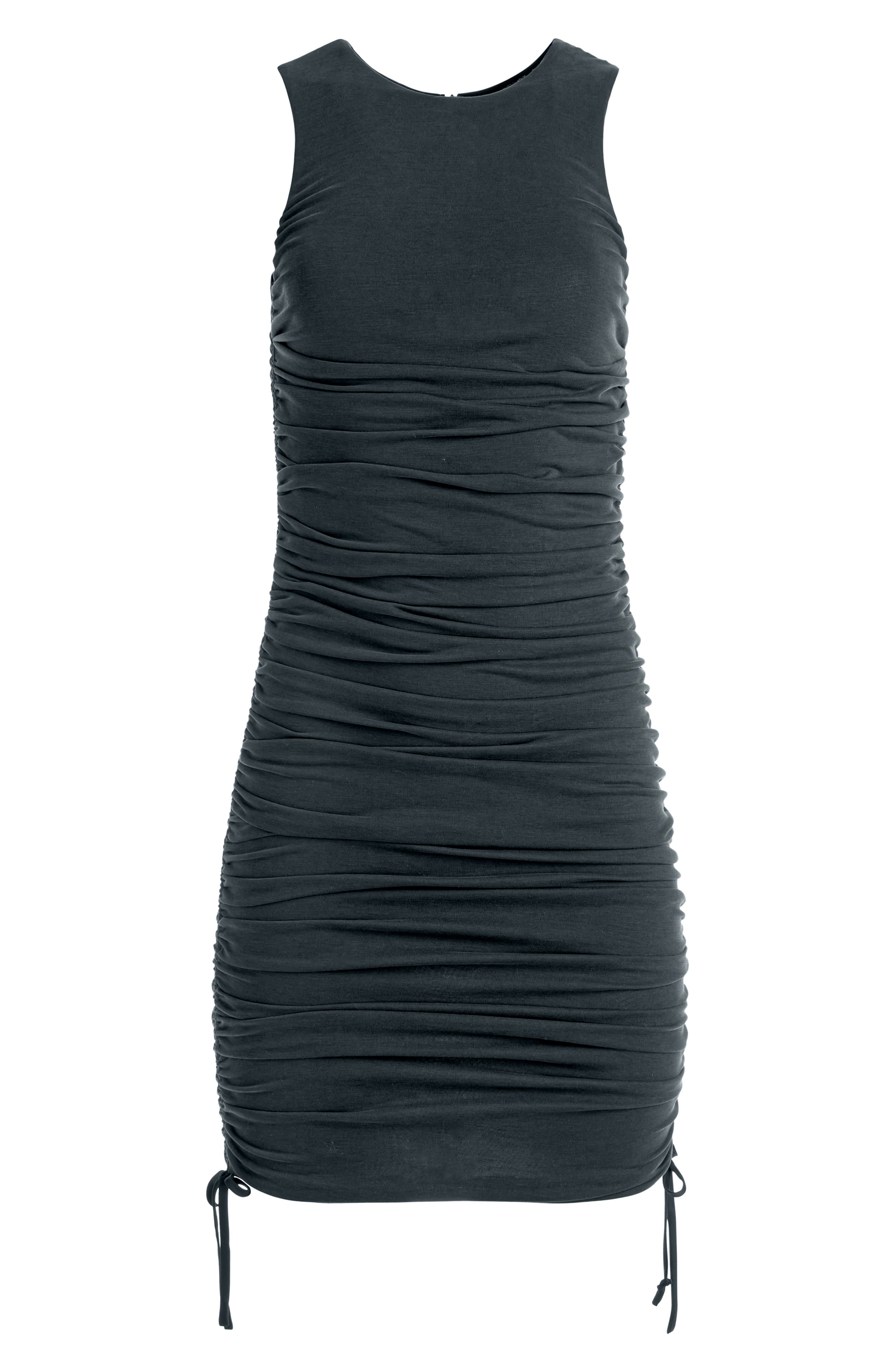 alice and olivia katherina ruched fitted dress KATHERINA RUCHED FITTED DRESS in OFF WHITE