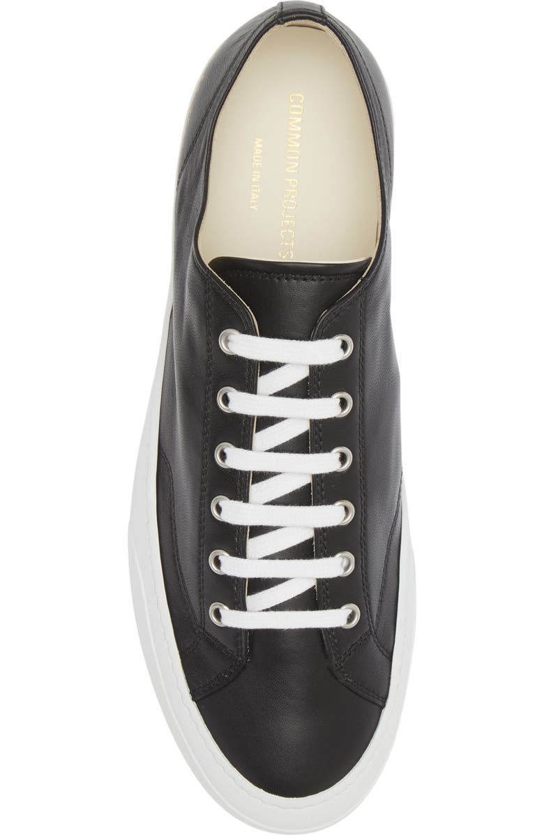 Common Projects Tournament Low Top Sneaker, Alternate, color, Black