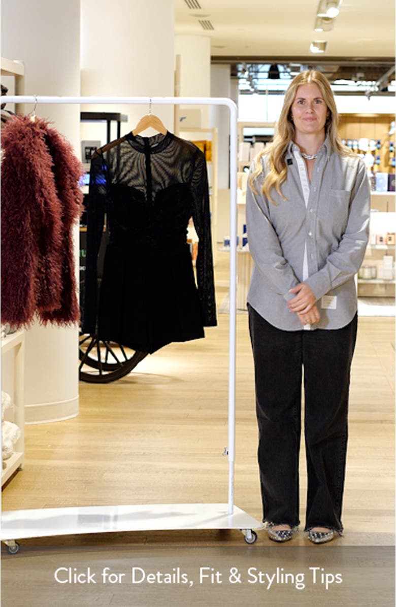 Leonarda Mixed Media Romper, sales video thumbnail