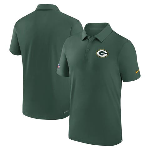 Men's Nike Green Green Bay Packers Sideline Coaches Performance Polo