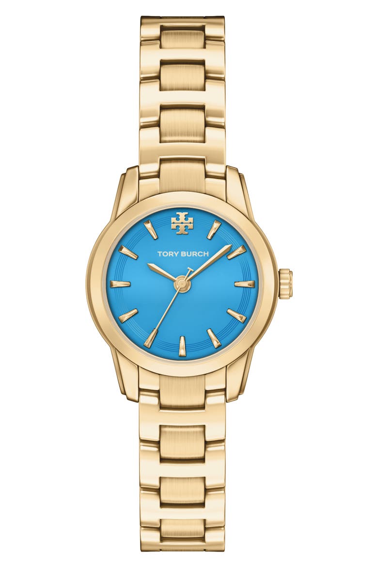 The Small Miller Bracelet Watch, 28mm, Main, color, PALE GOLD/ BLUE