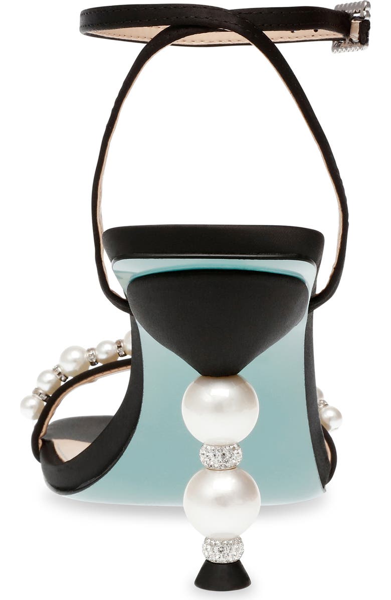 Betsey Johnson Jacy Imitation Pearl Ankle Strap Sandal, Alternate, color,