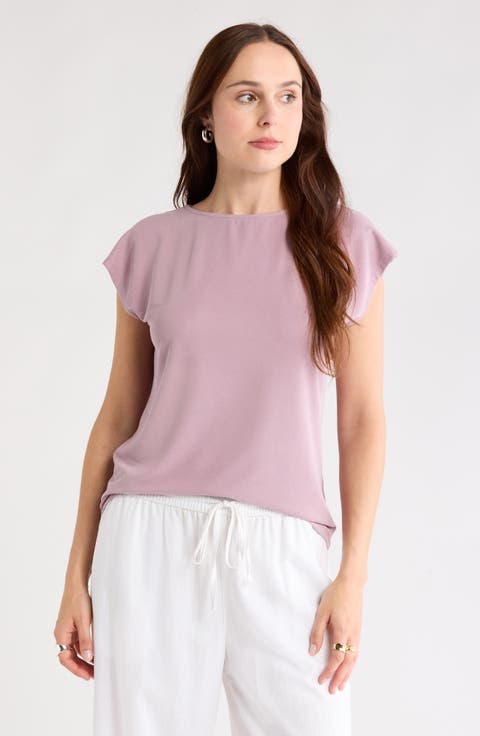 Cap Sleeve Modal Blend T-Shirt