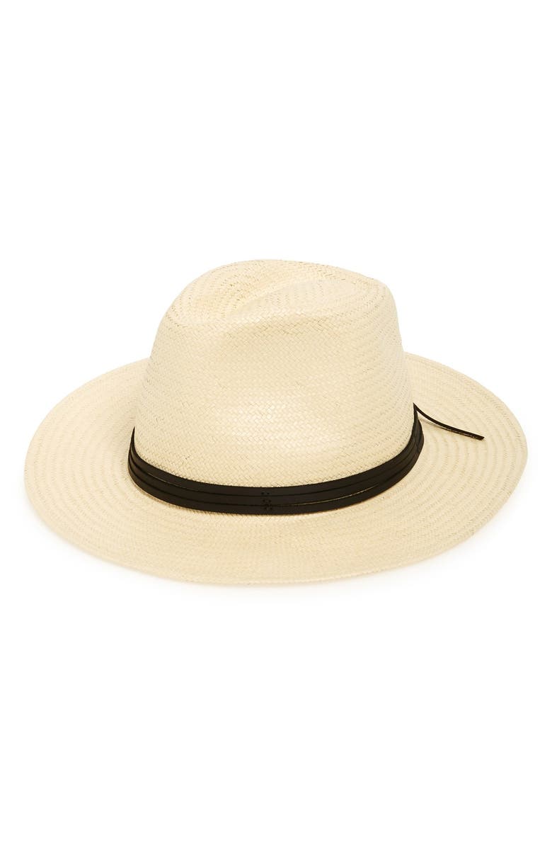 Brixton 'Pacific' Straw Fedora, Main, color,