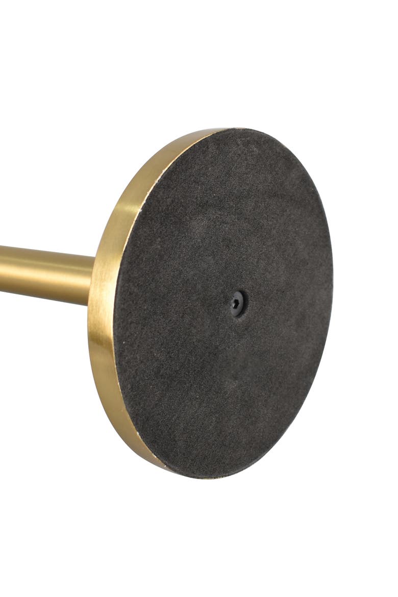 Avery Modern Classic Metal with Non Slip Weighted Marble Base Paper Towel Holder, Alternate, color, Gold