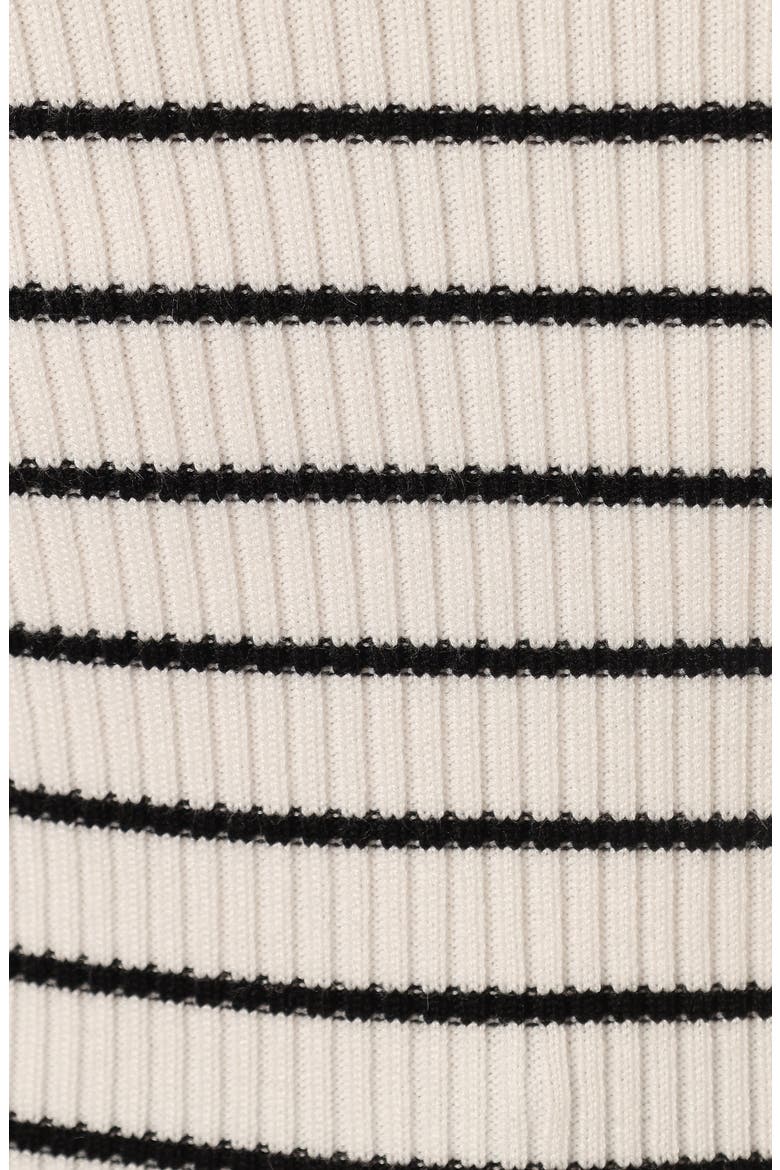 Kiersten Stripe Ribbed Sweater, Alternate, color, WHITE BLACK