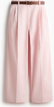 H&M Belted Cotton Chinos