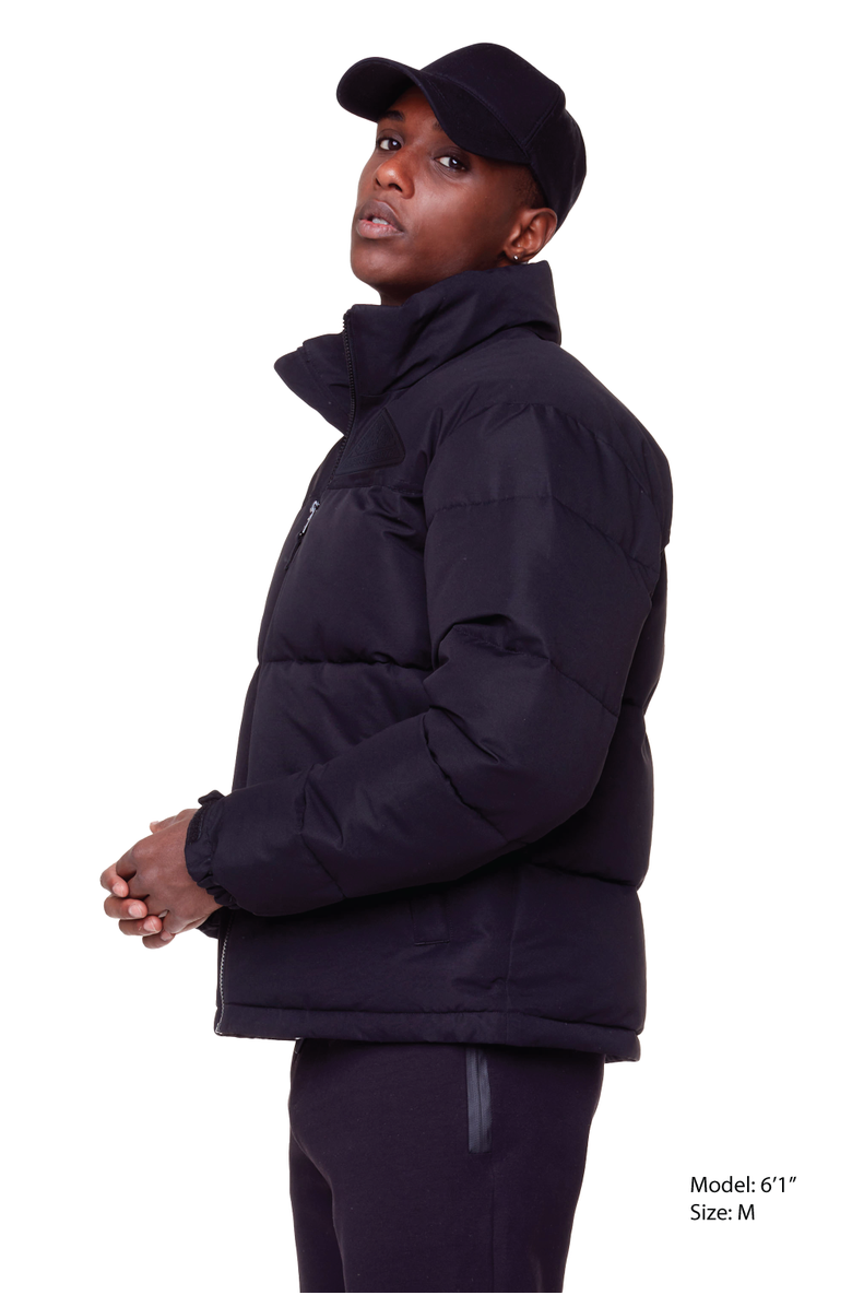 Alpine North TUKTUT - Vegan Down Short Puffer Winter Jacket, Alternate, color, Black