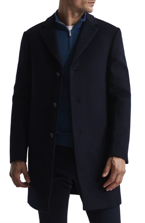 Men s Blue Wool Coats Nordstrom