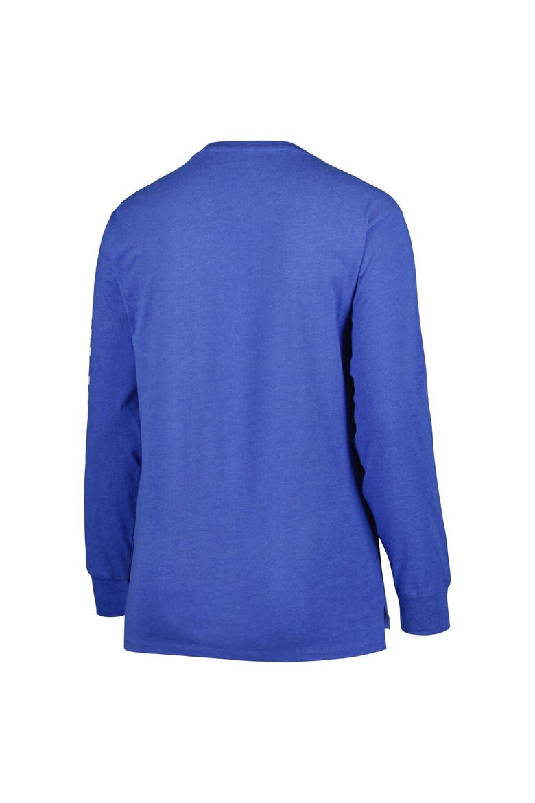Women's Pressbox Royal Kentucky Wildcats Plus Size Canyon Two-Hit Long Sleeve T-Shirt, Alternate, color, Royal