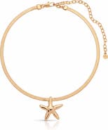 Ettika Mermaid Cove Smooth Starfish Pendant Necklace