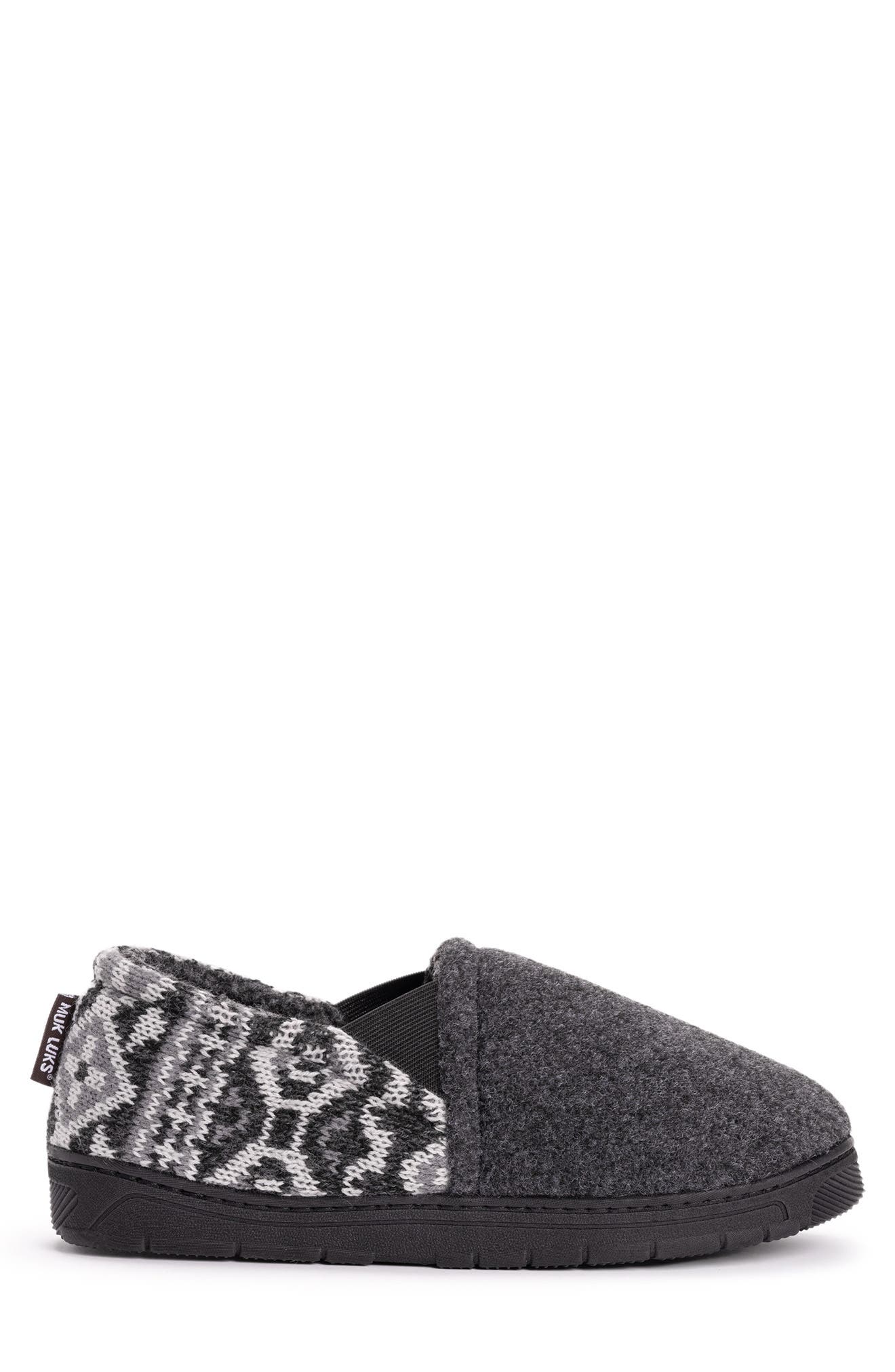 MUK LUKS Kristof Faux Shearling LIned Slipper, Alternate, color, 