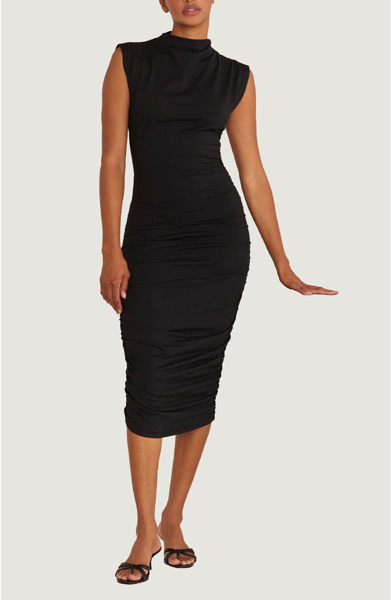 CRESCENT Mock Neck Knit Bodycon Dress, Main, color, 