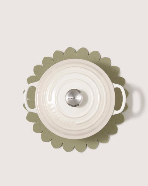 Graf & Lantz Graf Lantz Crest Merino Wool 12" Trivet In Green