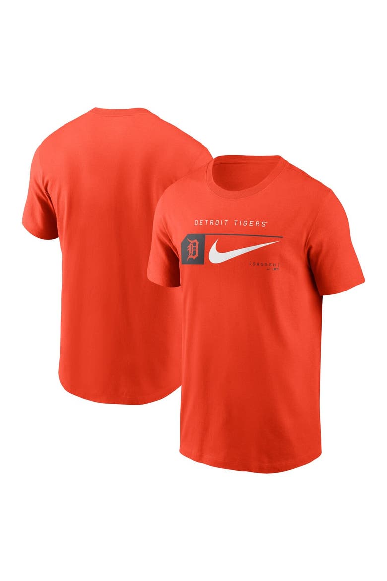 Men's Nike Orange Detroit Tigers Team Swoosh Lockup T-Shirt, Alternate, color, Orange