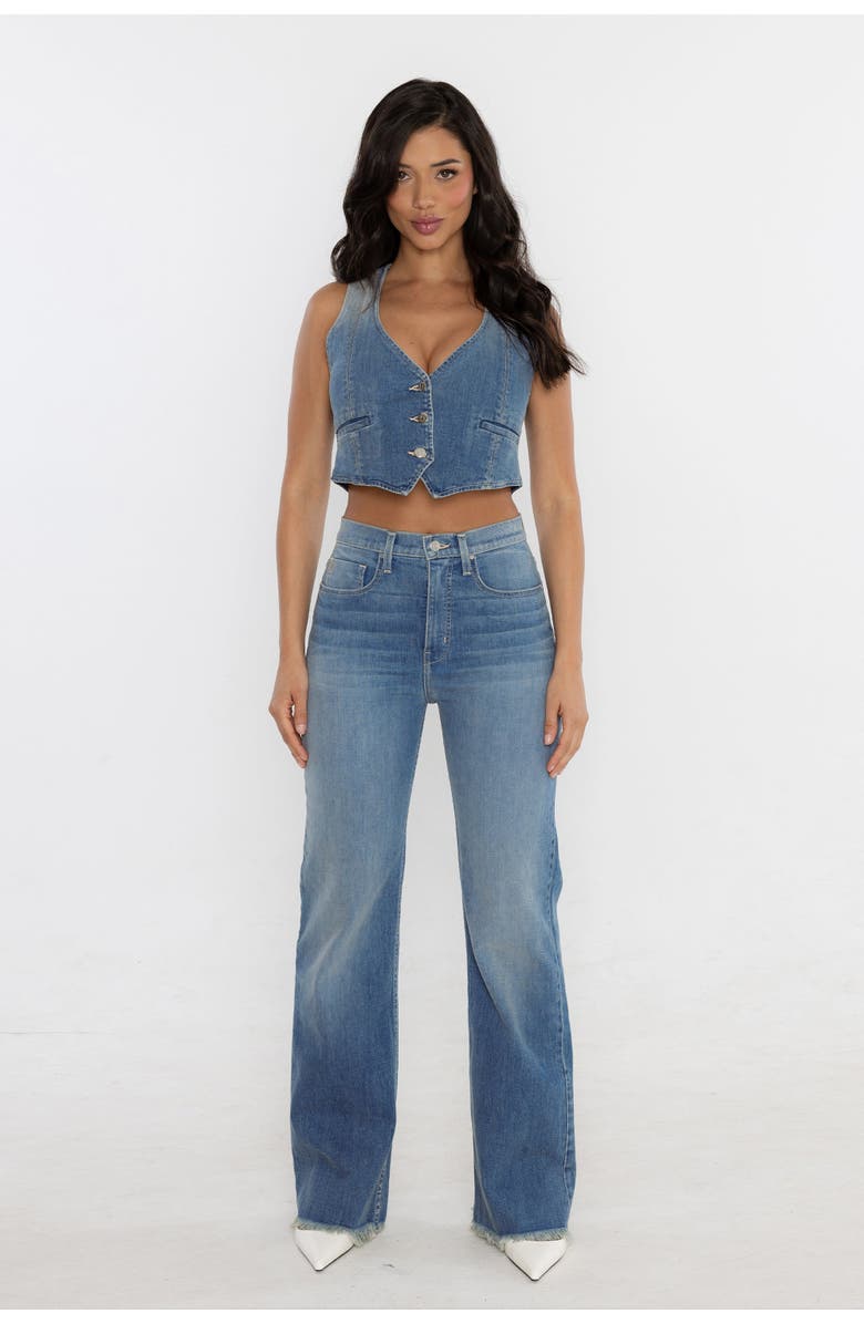 Rudes Denim The Ali Boot Cut Jean, Alternate, color, Lagoon Blue