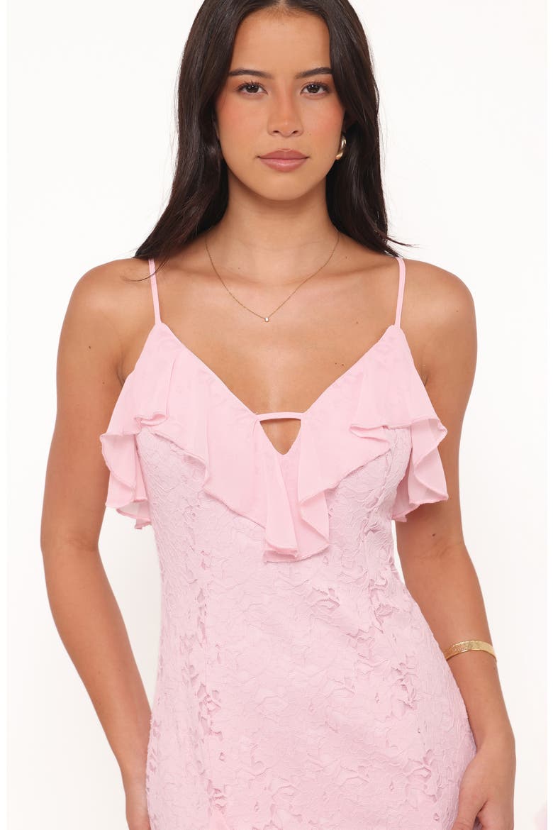 Jamielee Lace Maxi Dress, Alternate, color, PINK