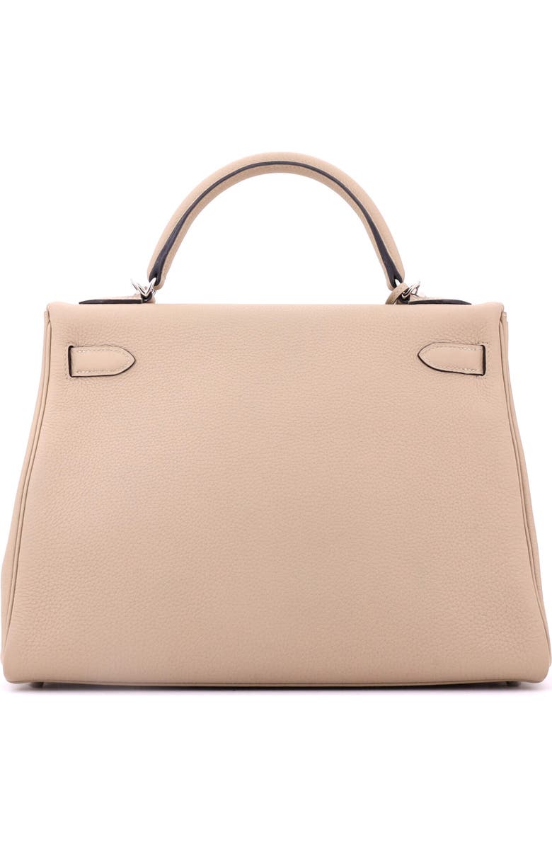 Pre-Owned Hermes Kelly Handbag Light Togo with Palladium Hardware 32, Alternate, color, Trench